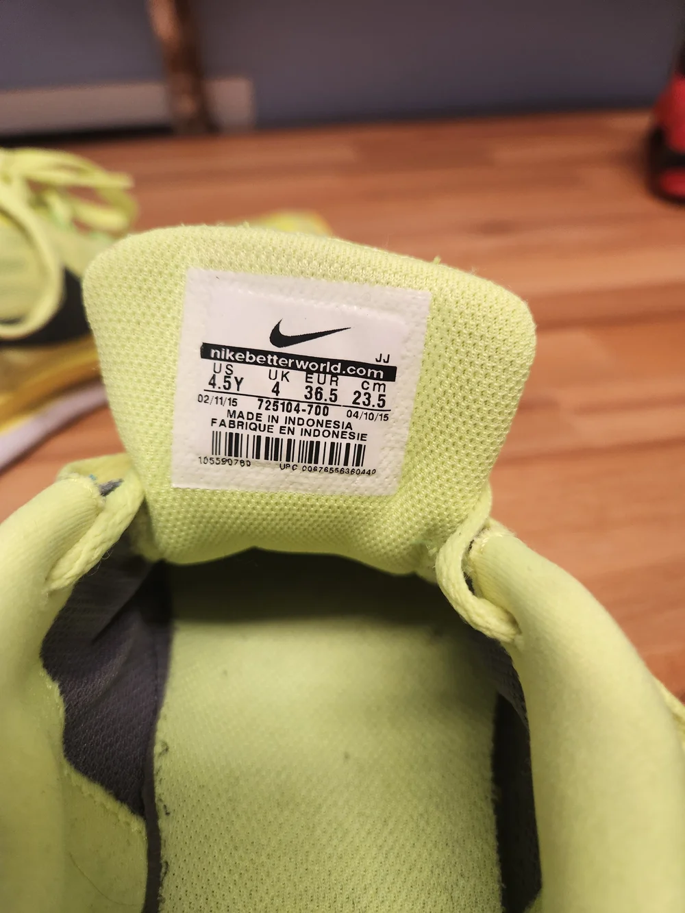 Nike Kids' Neon Yellow Athletic Sneakers